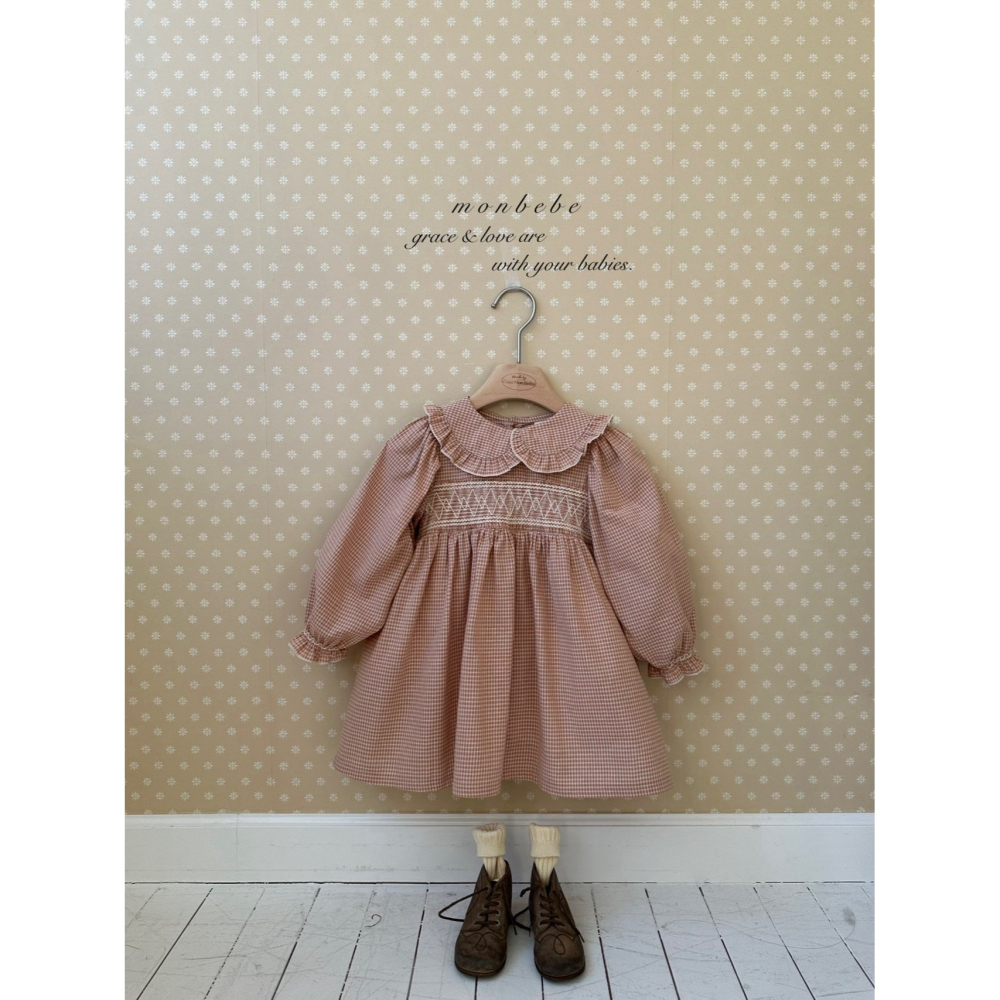 Monbebe 洋裝 몽베베 밀라스모크원피스-細節圖3