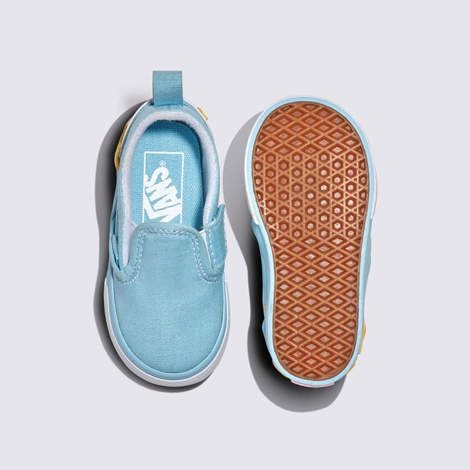 Vans Kids 반스키즈 兒童天空藍彩虹布鞋 (bebe) 韓國代買-細節圖4