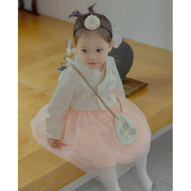 韓國製 新春寶寶 金花朵福袋 아기 금꽃복주머니-細節圖6