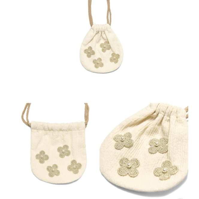 韓國製 新春寶寶 金花朵福袋 아기 금꽃복주머니-細節圖10