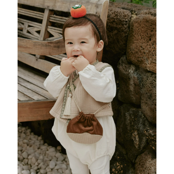 韓國製 新春寶寶 栗子福袋 아기 알밤 복주머니-細節圖6