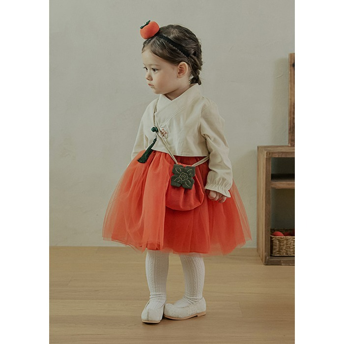 韓國製 新春寶寶 柿子福袋 아기 단감 복주머니-細節圖2