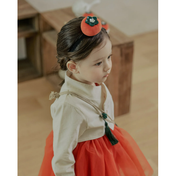 韓國製 新春寶寶 柿子福袋 아기 단감 복주머니-細節圖5