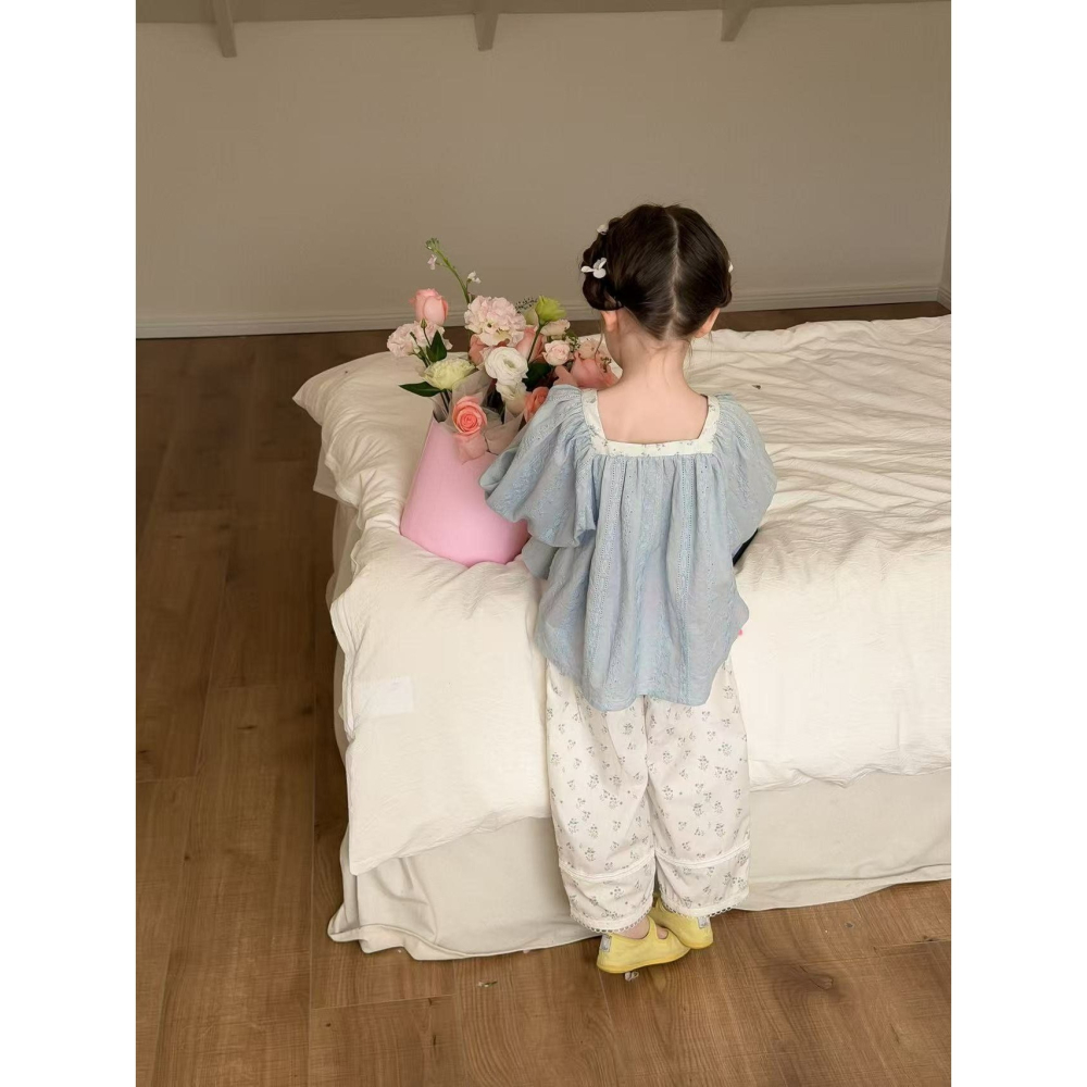 Aiai 褲子 아이아이 봄)세레니티코튼팬츠-細節圖3