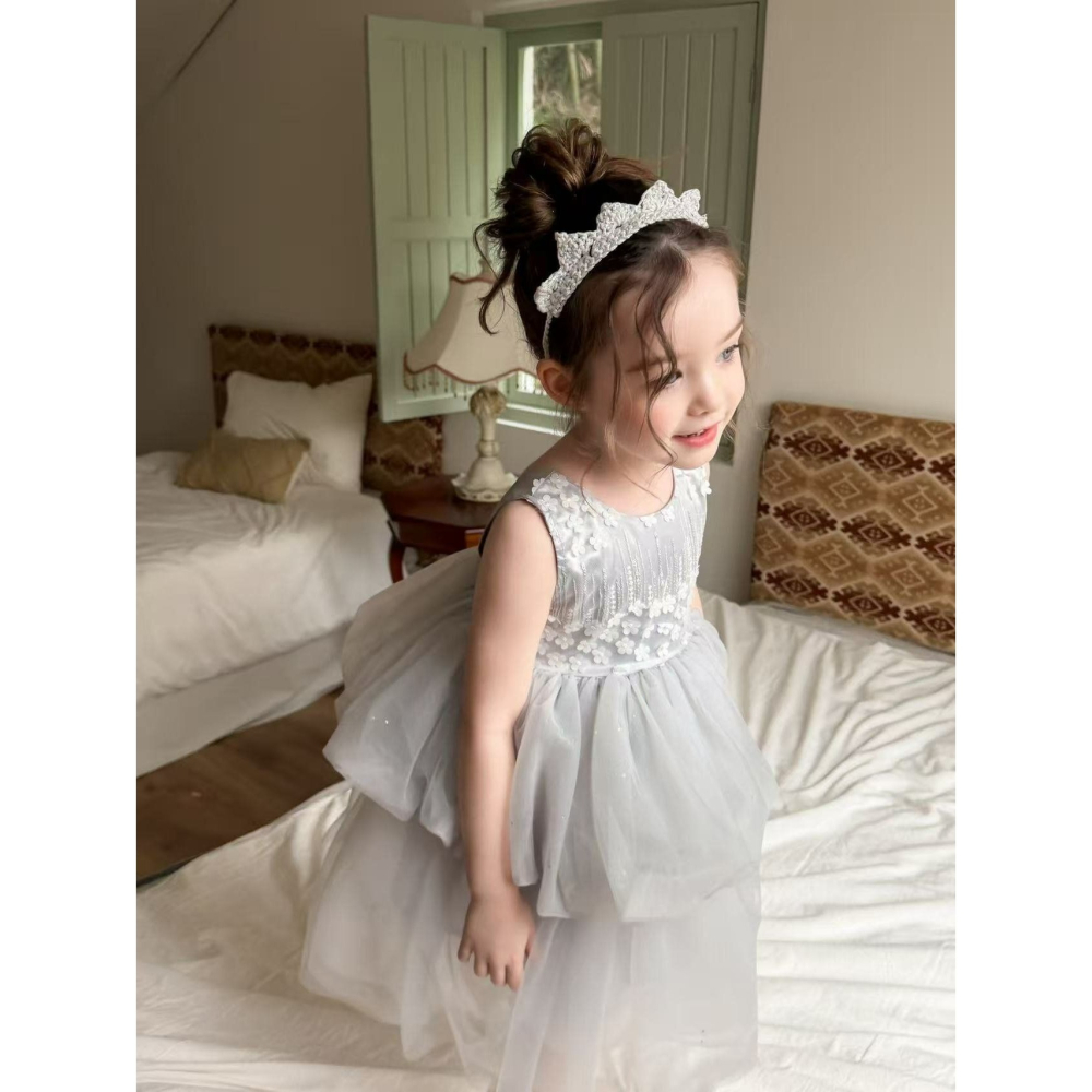 Aiai 洋裝 아이아이 봄)실버가든튤드레스-細節圖5