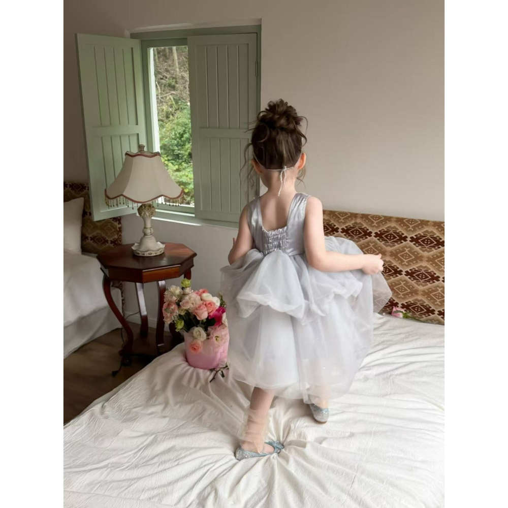 Aiai 洋裝 아이아이 봄)실버가든튤드레스-細節圖7