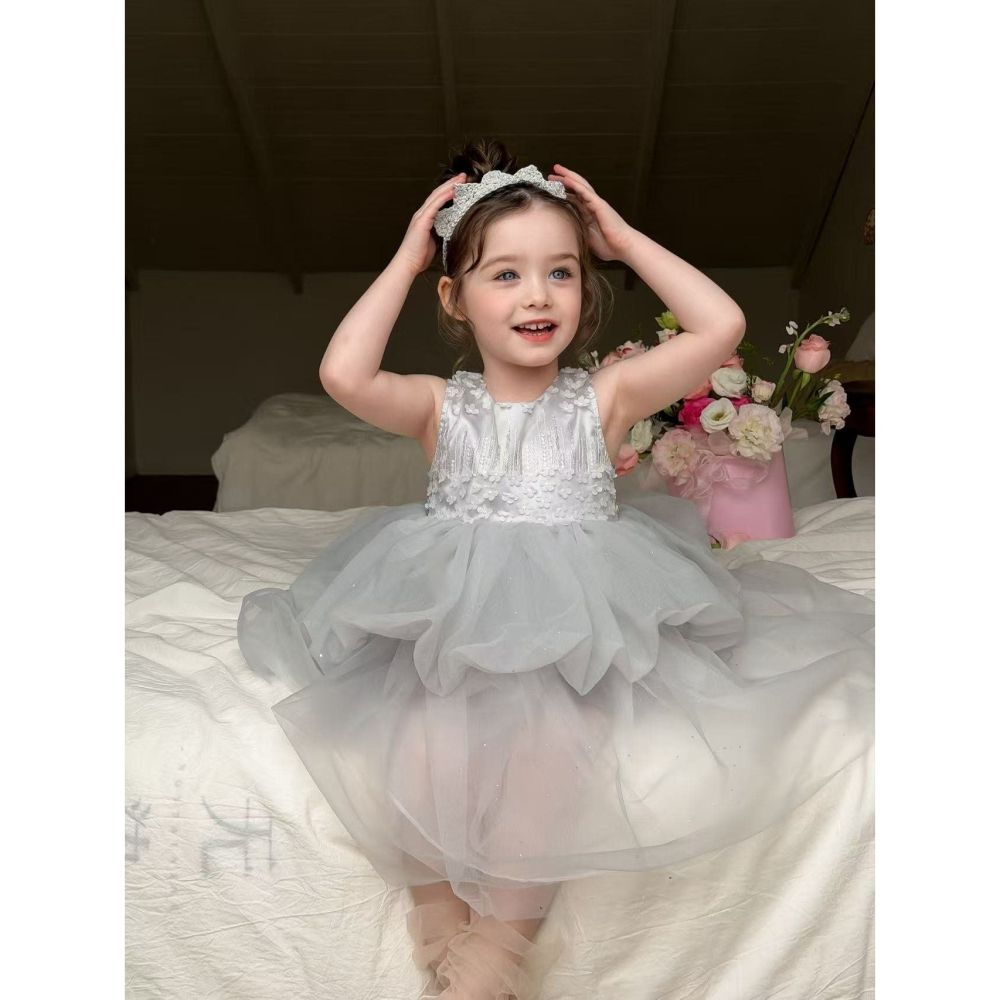 Aiai 洋裝 아이아이 봄)실버가든튤드레스-細節圖8