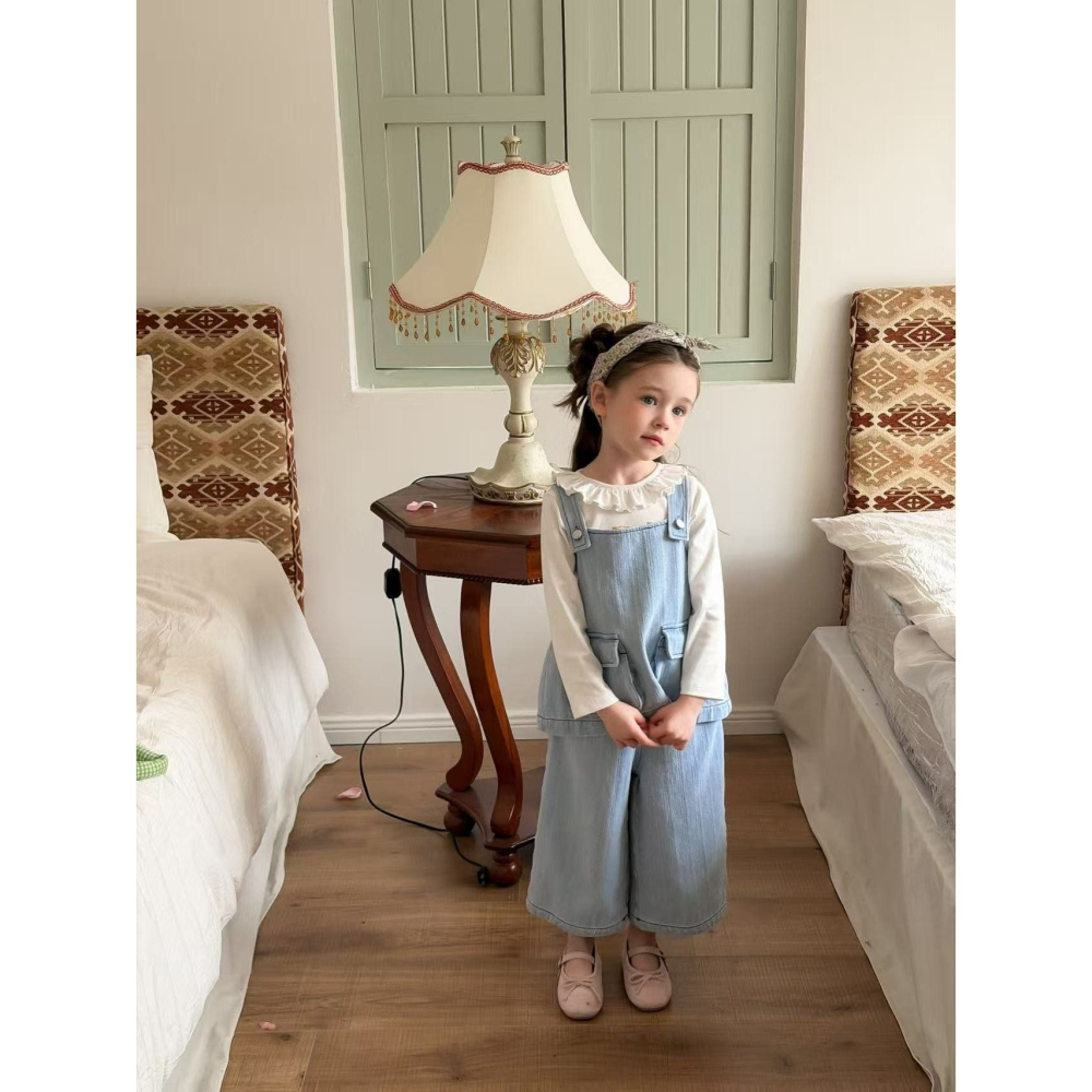 Aiai 上下套裝 아이아이 봄)에밀리포켓데님상하세트-細節圖6