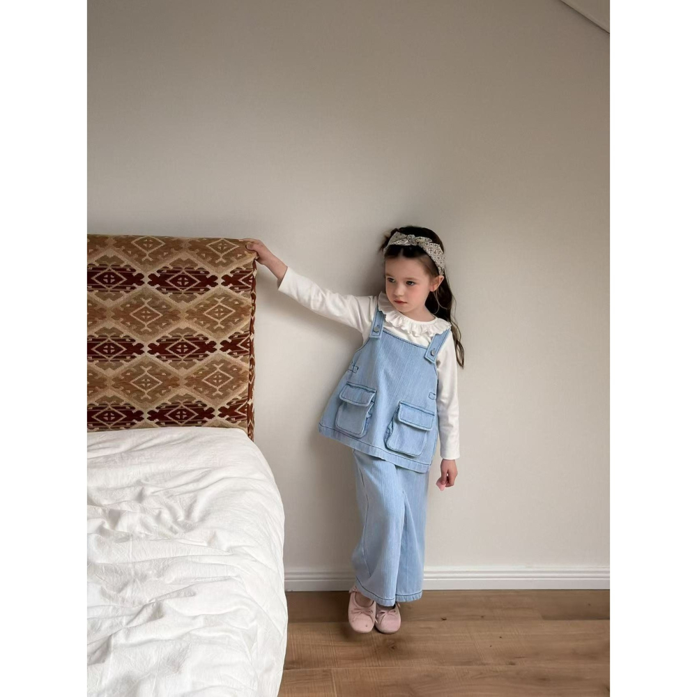 Aiai 上下套裝 아이아이 봄)에밀리포켓데님상하세트-細節圖8