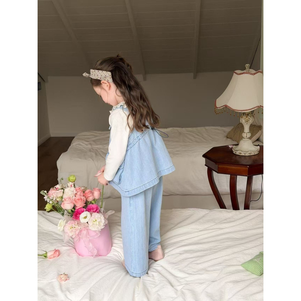 Aiai 上下套裝 아이아이 봄)에밀리포켓데님상하세트-細節圖11