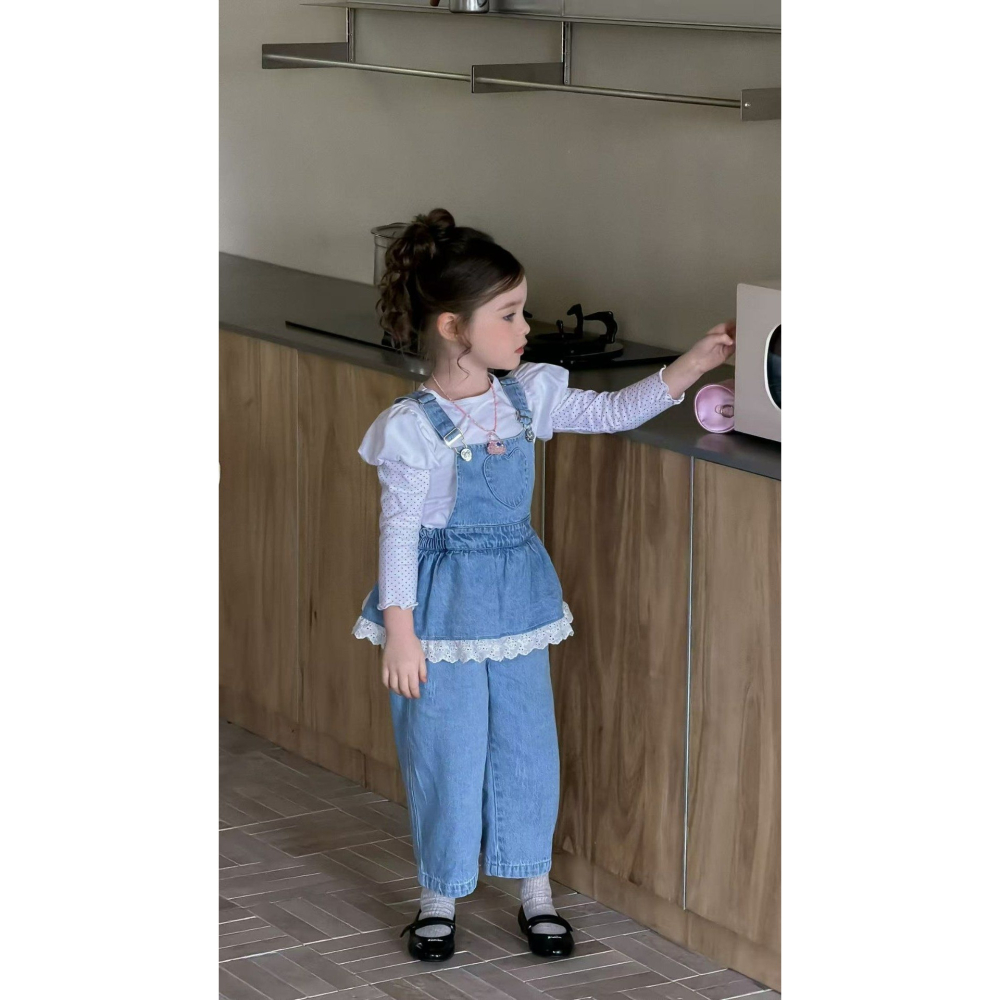 Aiai 上衣 아이아이 봄)엔젤화이트퍼프티-細節圖4