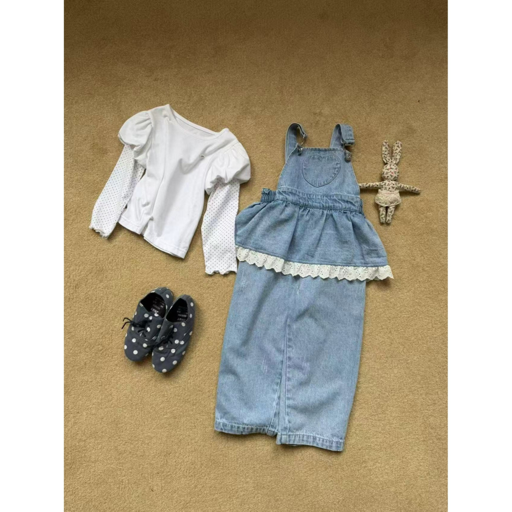 Aiai 上衣 아이아이 봄)엔젤화이트퍼프티-細節圖7