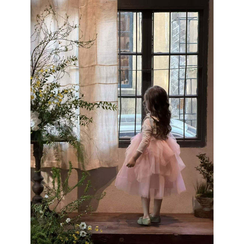 Aiai 洋裝 아이아이 봄)엘라로즈핑크드레스-細節圖3