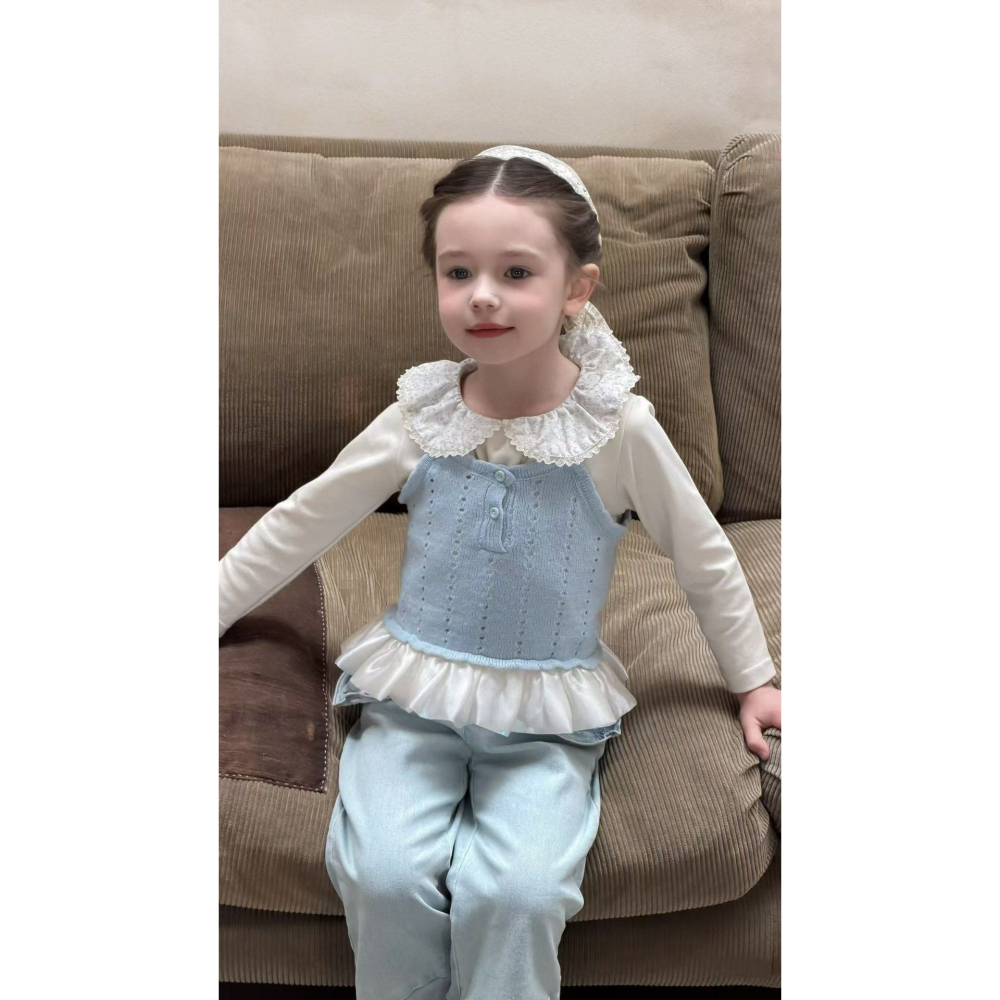 Aiai 背心 아이아이 봄)엘리버튼니트베스트-細節圖2