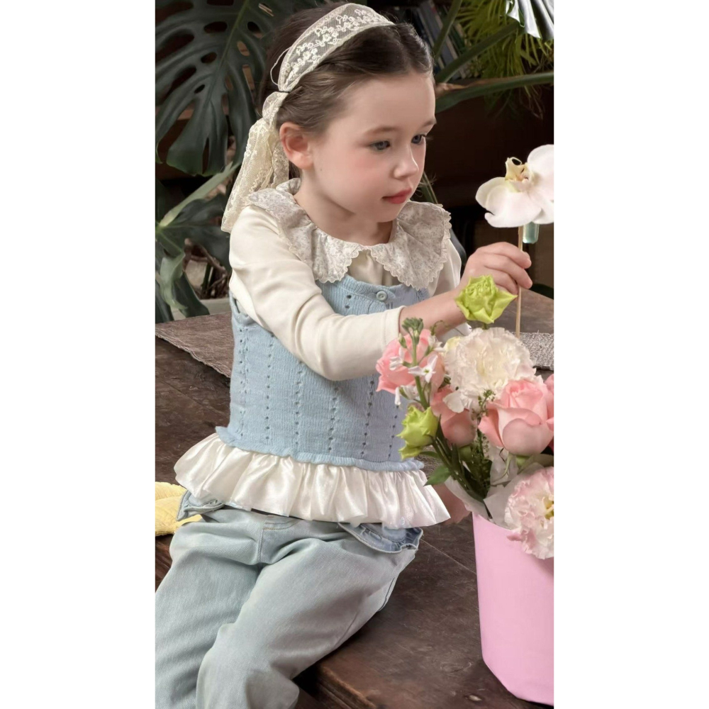 Aiai 背心 아이아이 봄)엘리버튼니트베스트-細節圖3