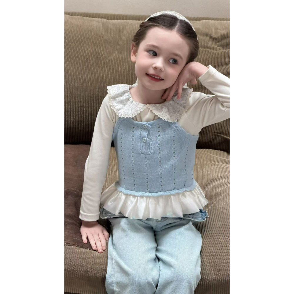 Aiai 背心 아이아이 봄)엘리버튼니트베스트-細節圖10