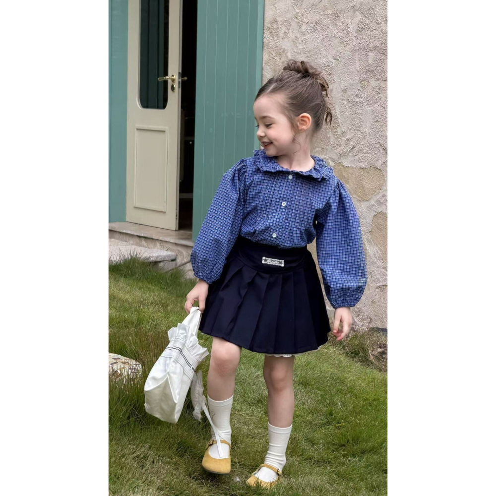 Aiai 裙子 아이아이 봄)프렌치플리츠스커트-細節圖2