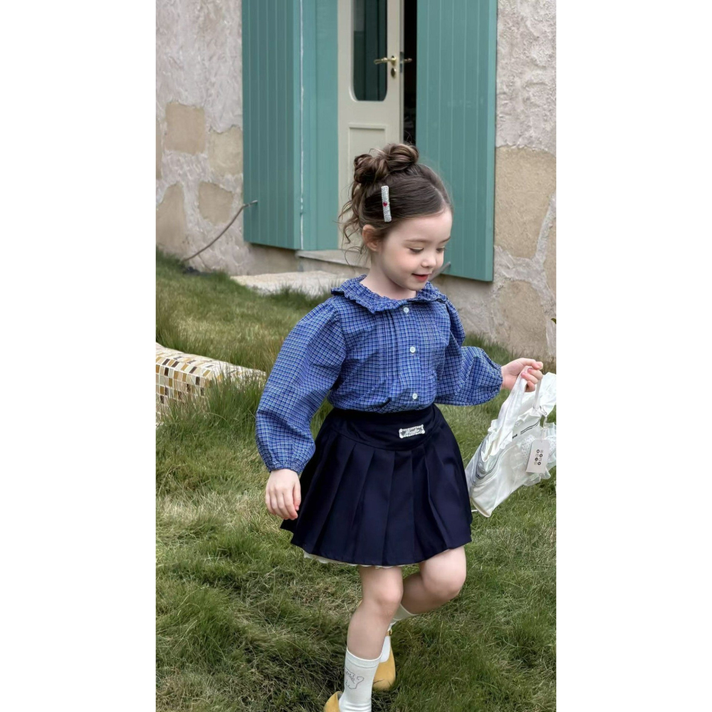 Aiai 裙子 아이아이 봄)프렌치플리츠스커트-細節圖3