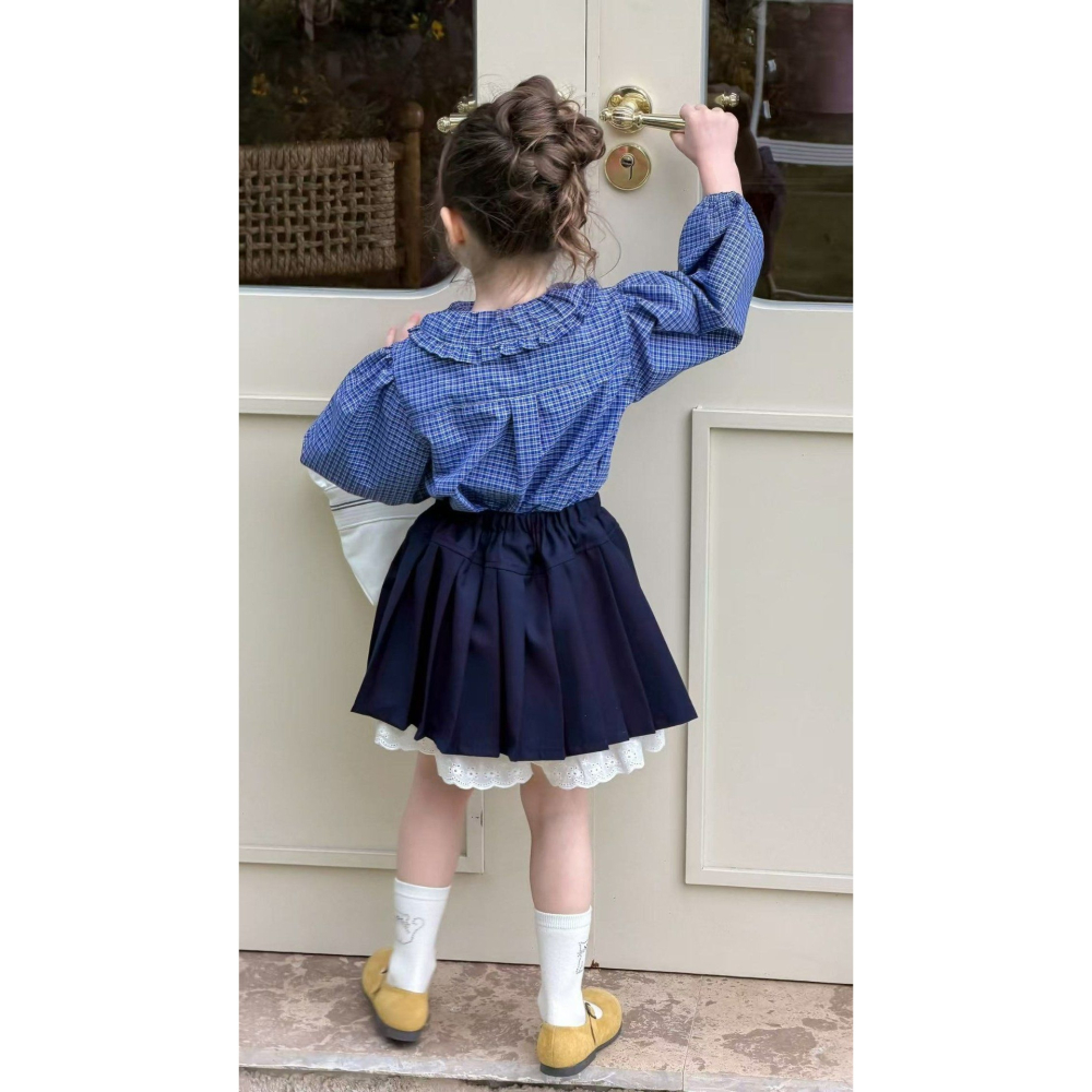 Aiai 裙子 아이아이 봄)프렌치플리츠스커트-細節圖5