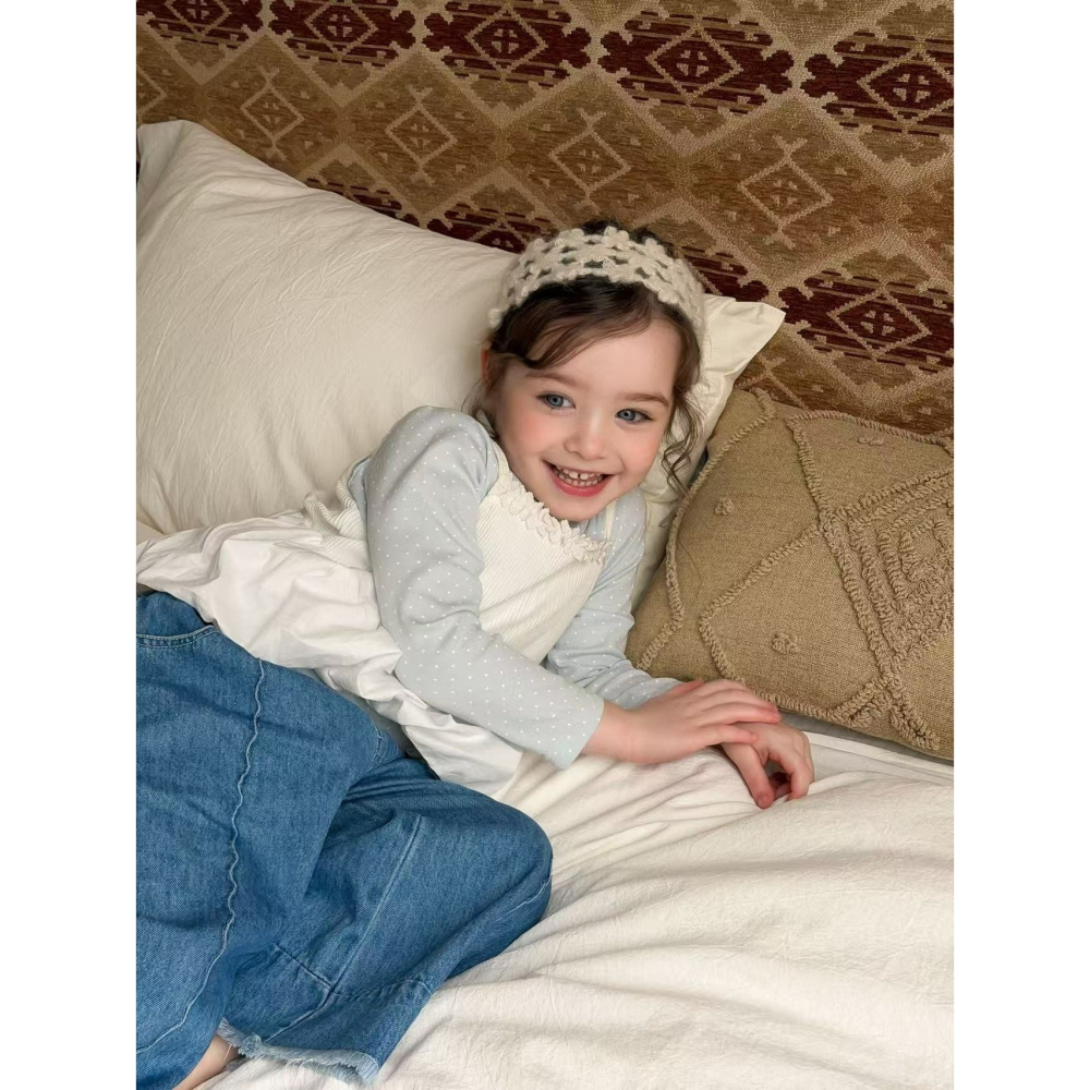 Aiai 上衣 背心 套裝 아이아이 봄)라일락도트이너탑세트-細節圖5