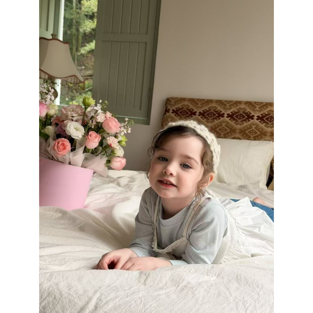 Aiai 上衣 背心 套裝 아이아이 봄)라일락도트이너탑세트-細節圖7