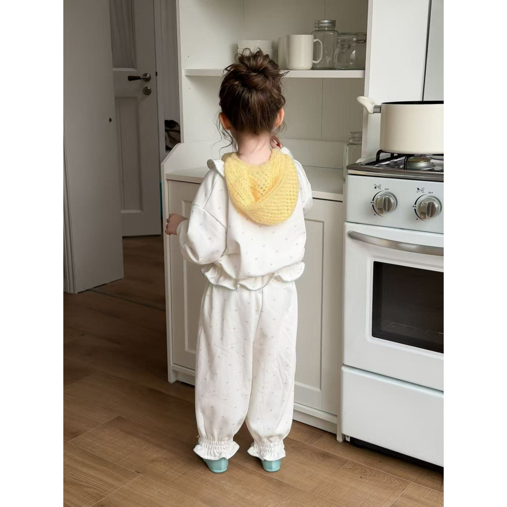 Aiai 上下 套裝 아이아이 봄)레몬리본프릴상하세트-細節圖6