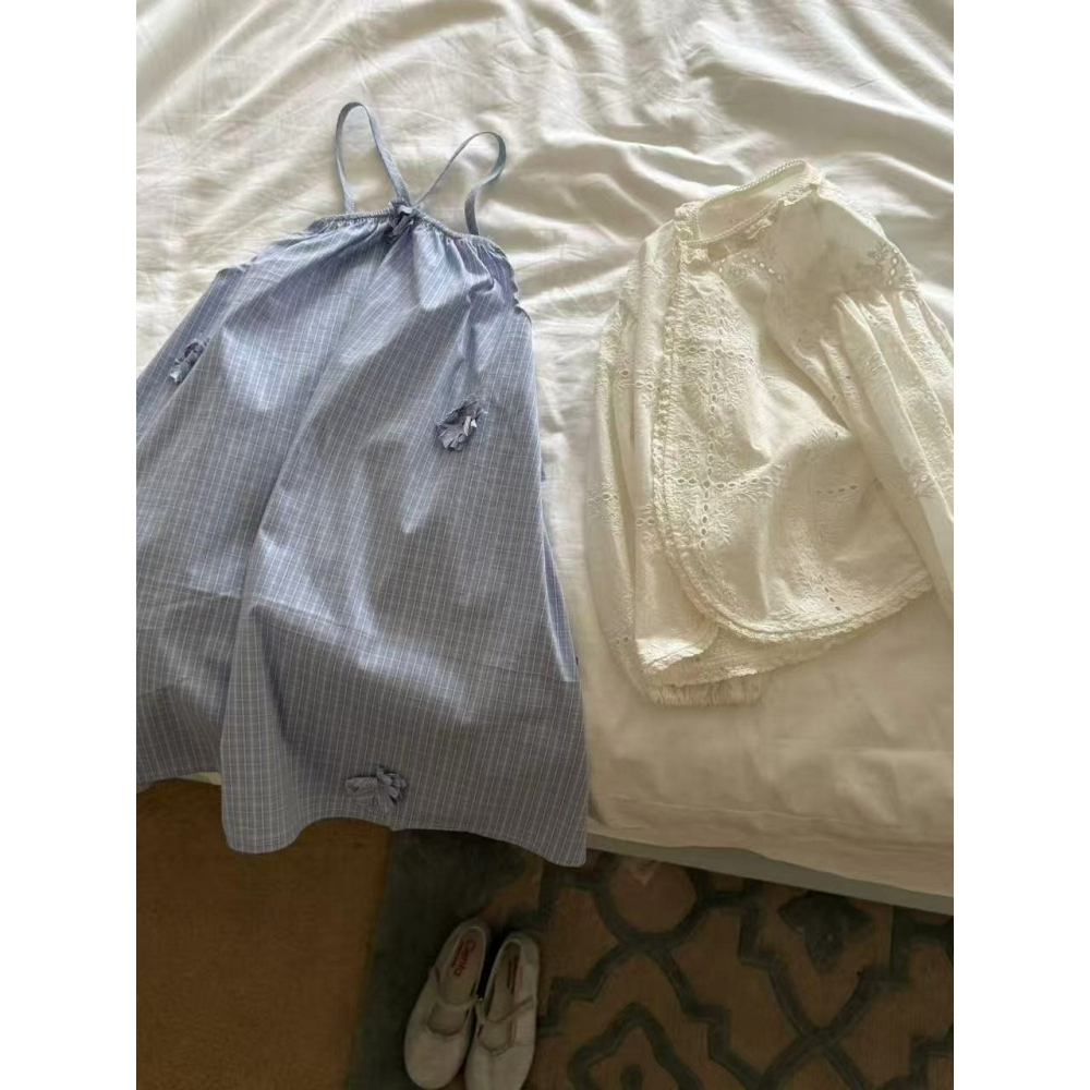 Aiai 開襟衫 아이아이 봄)로망펀칭가디건-細節圖10