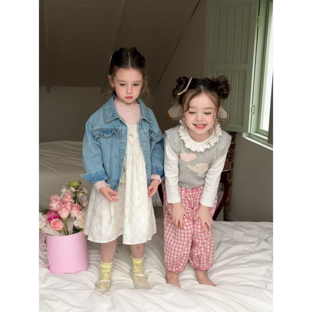 Aiai 外套 아이아이 봄)리틀블루데님자켓-細節圖2