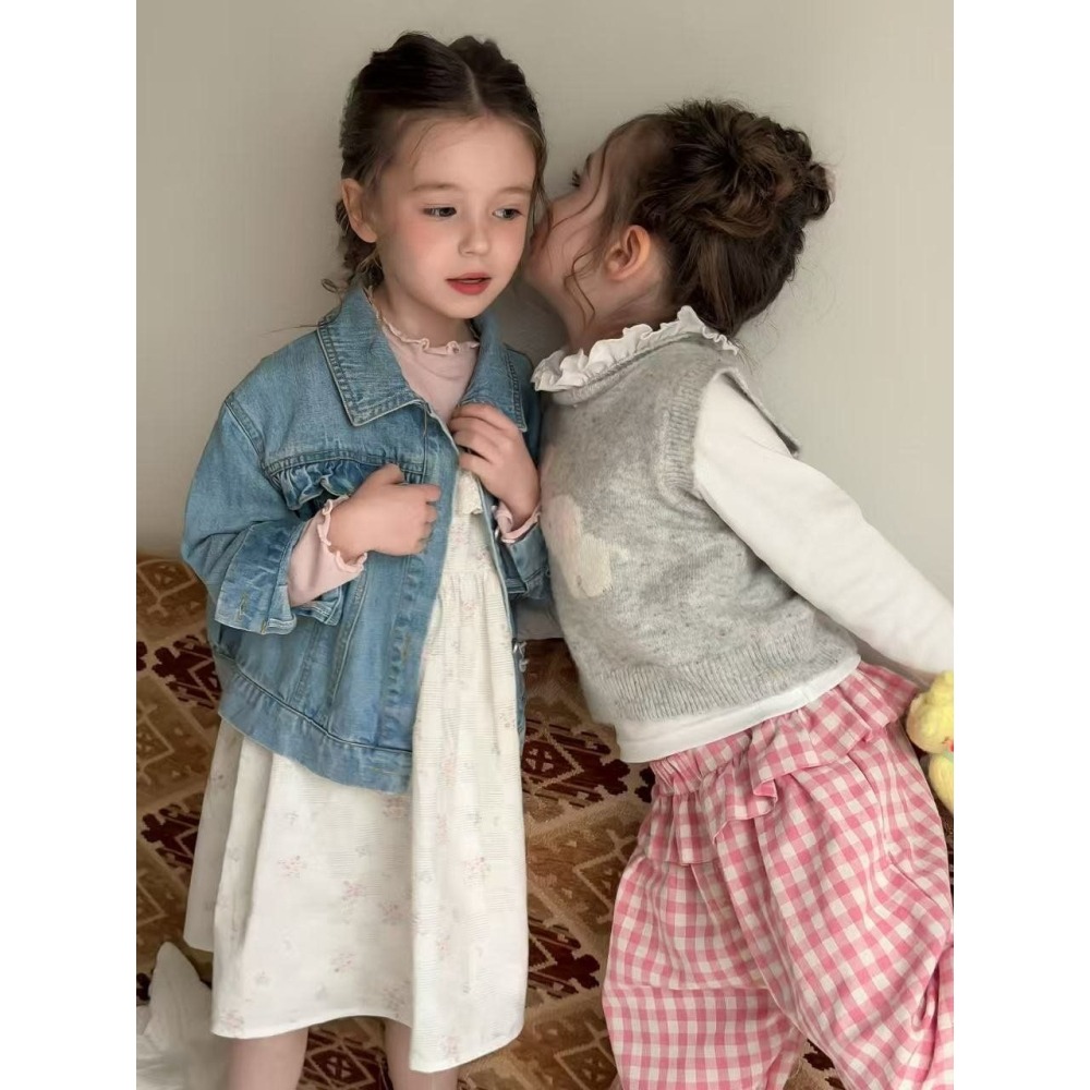 Aiai 外套 아이아이 봄)리틀블루데님자켓-細節圖3