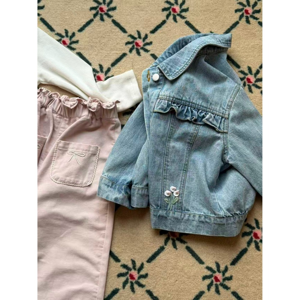 Aiai 外套 아이아이 봄)리틀블루데님자켓-細節圖7