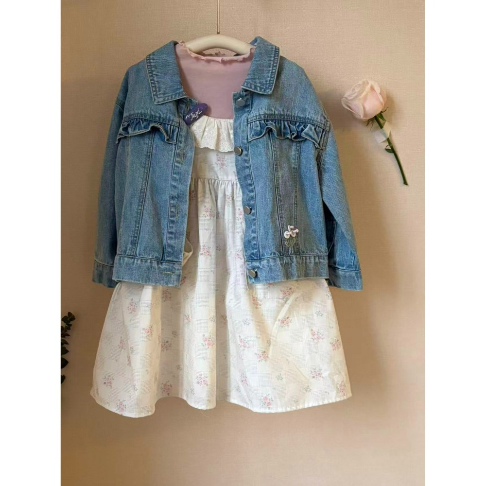 Aiai 外套 아이아이 봄)리틀블루데님자켓-細節圖10