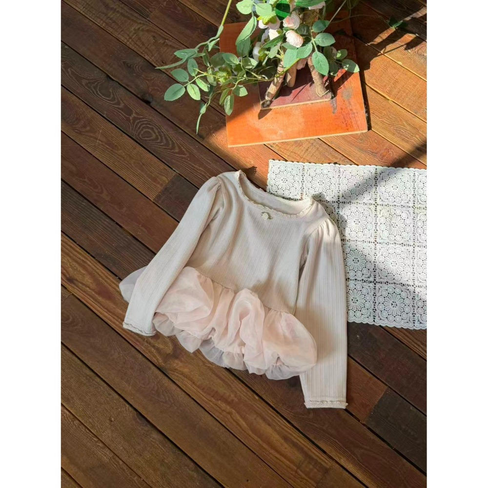 Aiai 上衣 아이아이 봄)베이비샤방로즈티-細節圖10