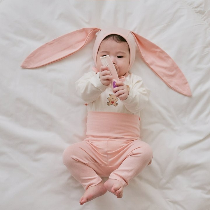 Oottbebe 套裝 包屁衣+內搭褲 오뜨베베 달달한모달슈트레깅스세트-細節圖3