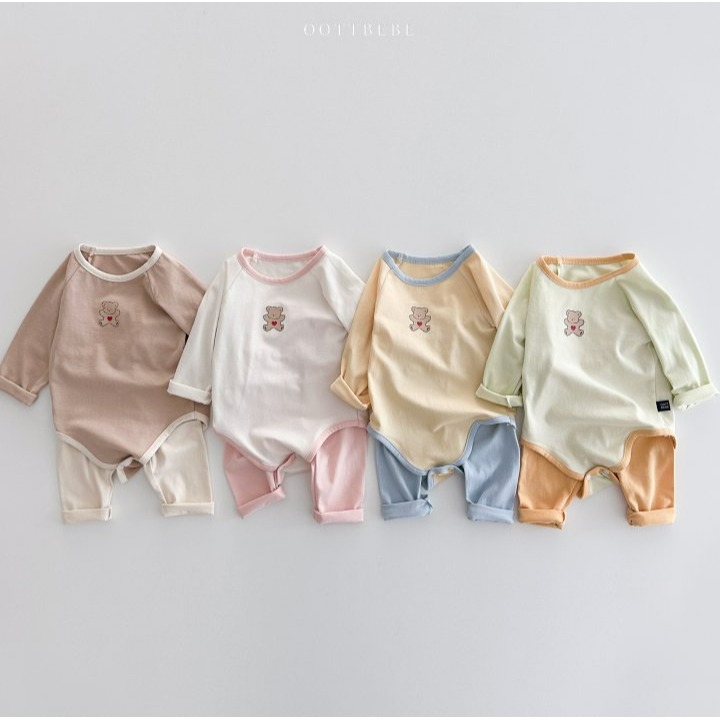 Oottbebe 套裝 包屁衣+內搭褲 오뜨베베 달달한모달슈트레깅스세트-細節圖5