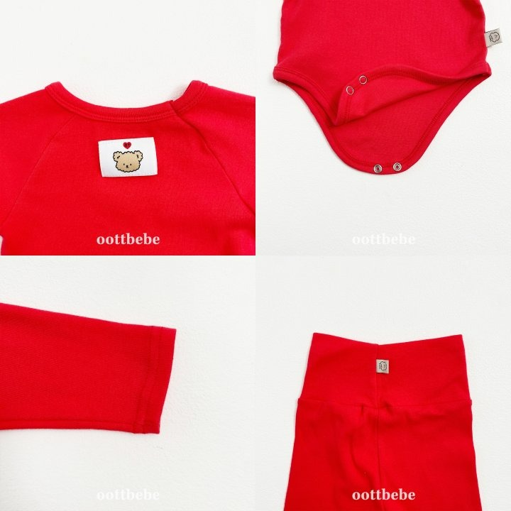 Oottbebe 套裝 包屁衣+內搭褲 오뜨베베 레인보우슈트세트-細節圖7