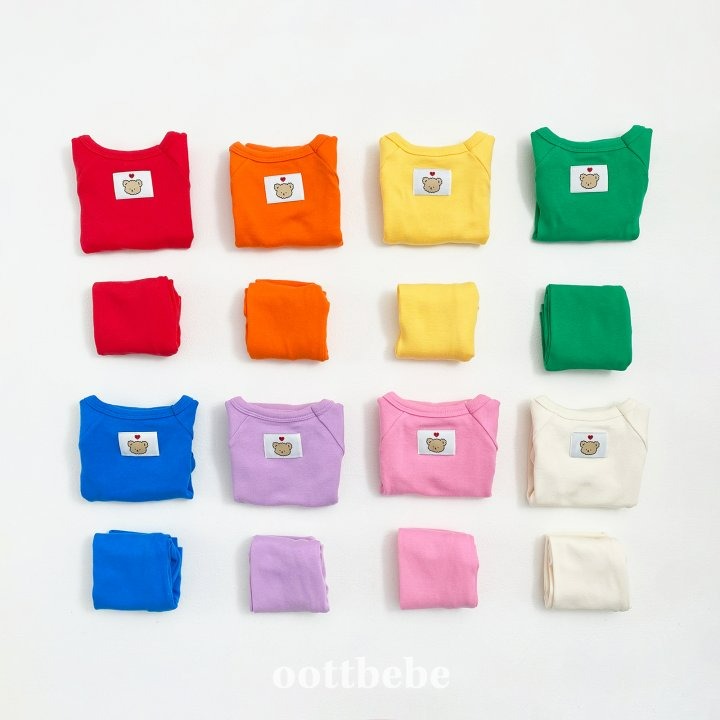 Oottbebe 套裝 包屁衣+內搭褲 오뜨베베 레인보우슈트세트-細節圖10