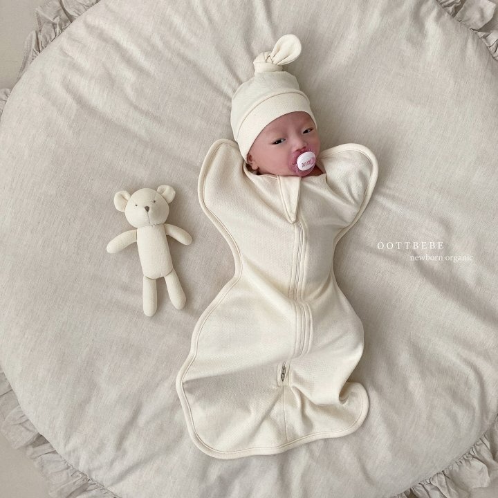 Oottbebe 包巾 有機棉 오뜨베베 오가닉나비잠싸개-細節圖5