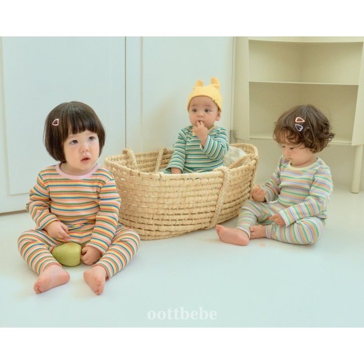 Oottbebe 上下 套裝 오뜨베베 팔레트실내복-細節圖2