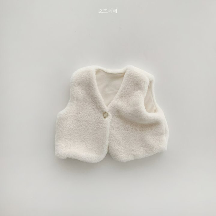 Oottbebe 背心 오뜨베베 한복털조끼-細節圖2