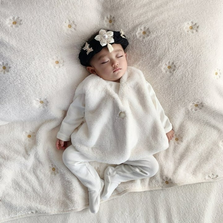 Oottbebe 背心 오뜨베베 한복털조끼-細節圖4