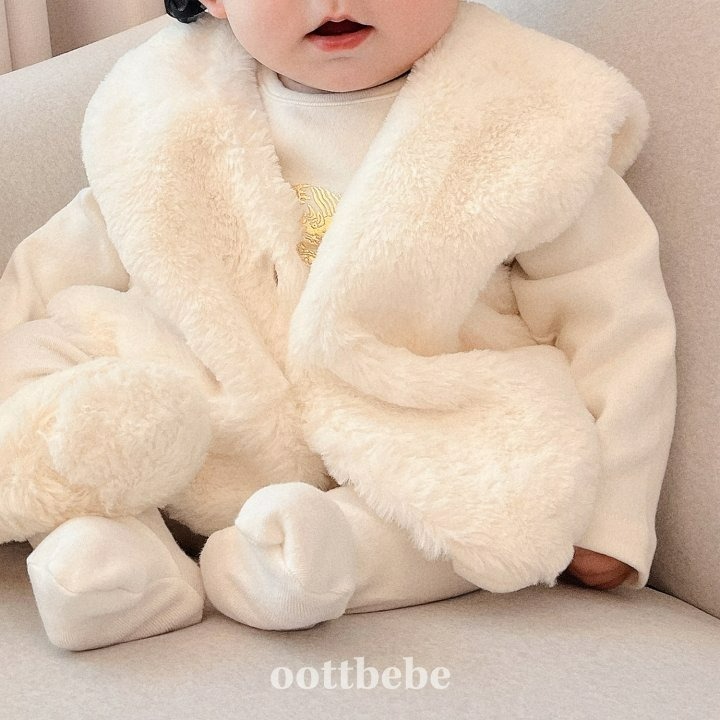 Oottbebe 背心 오뜨베베 한복털조끼-細節圖6