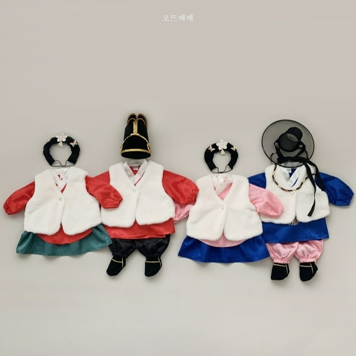 Oottbebe 背心 오뜨베베 한복털조끼-細節圖11