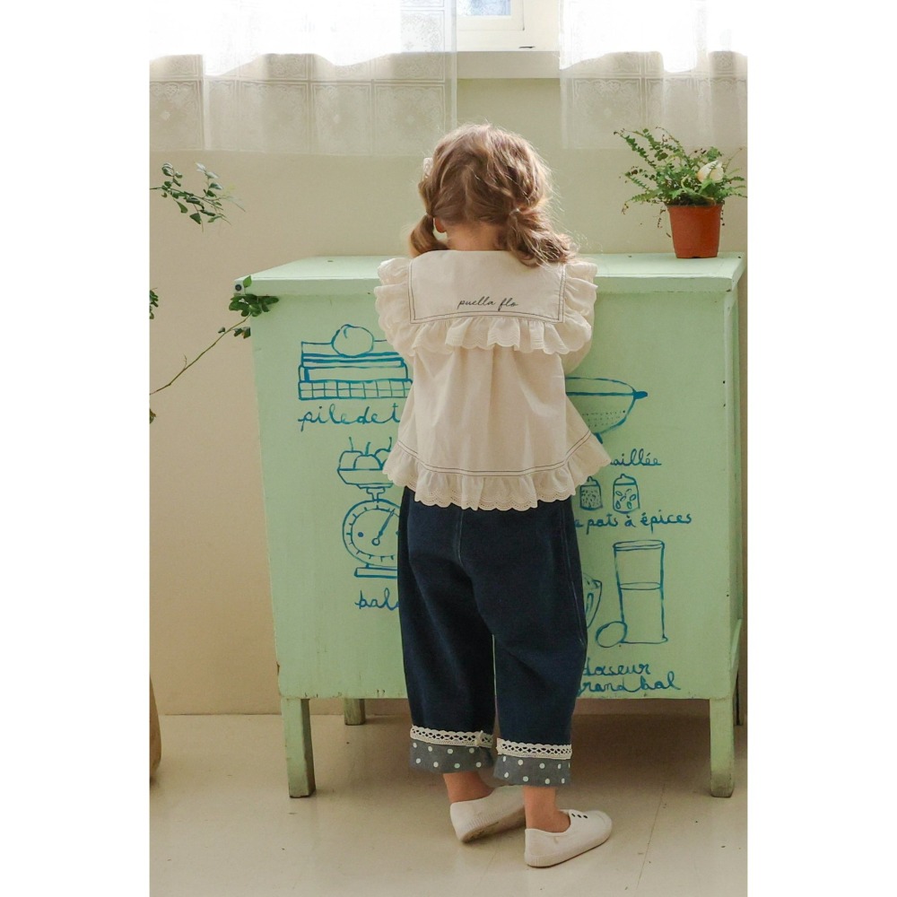 Flo 褲子 플로 르망데님팬츠-細節圖5