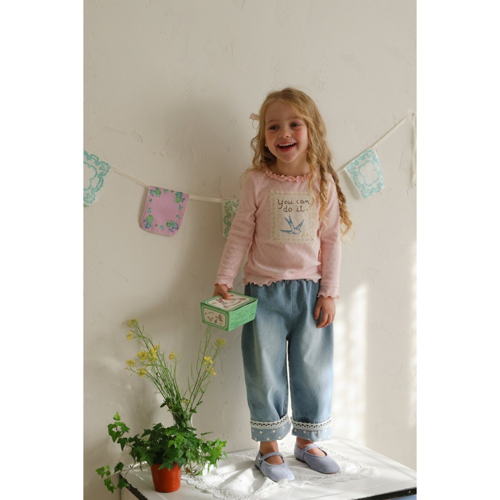 Flo 褲子 플로 르망데님팬츠-細節圖7