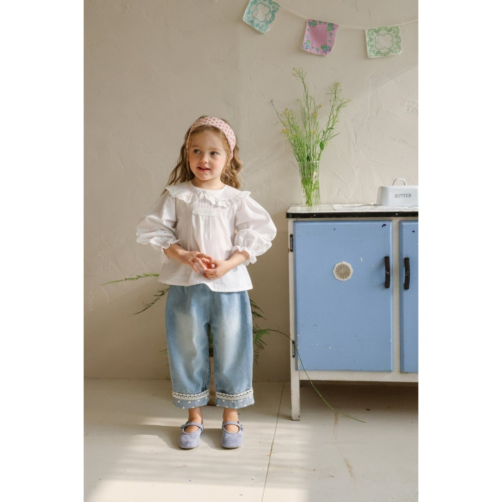 Flo 褲子 플로 르망데님팬츠-細節圖10