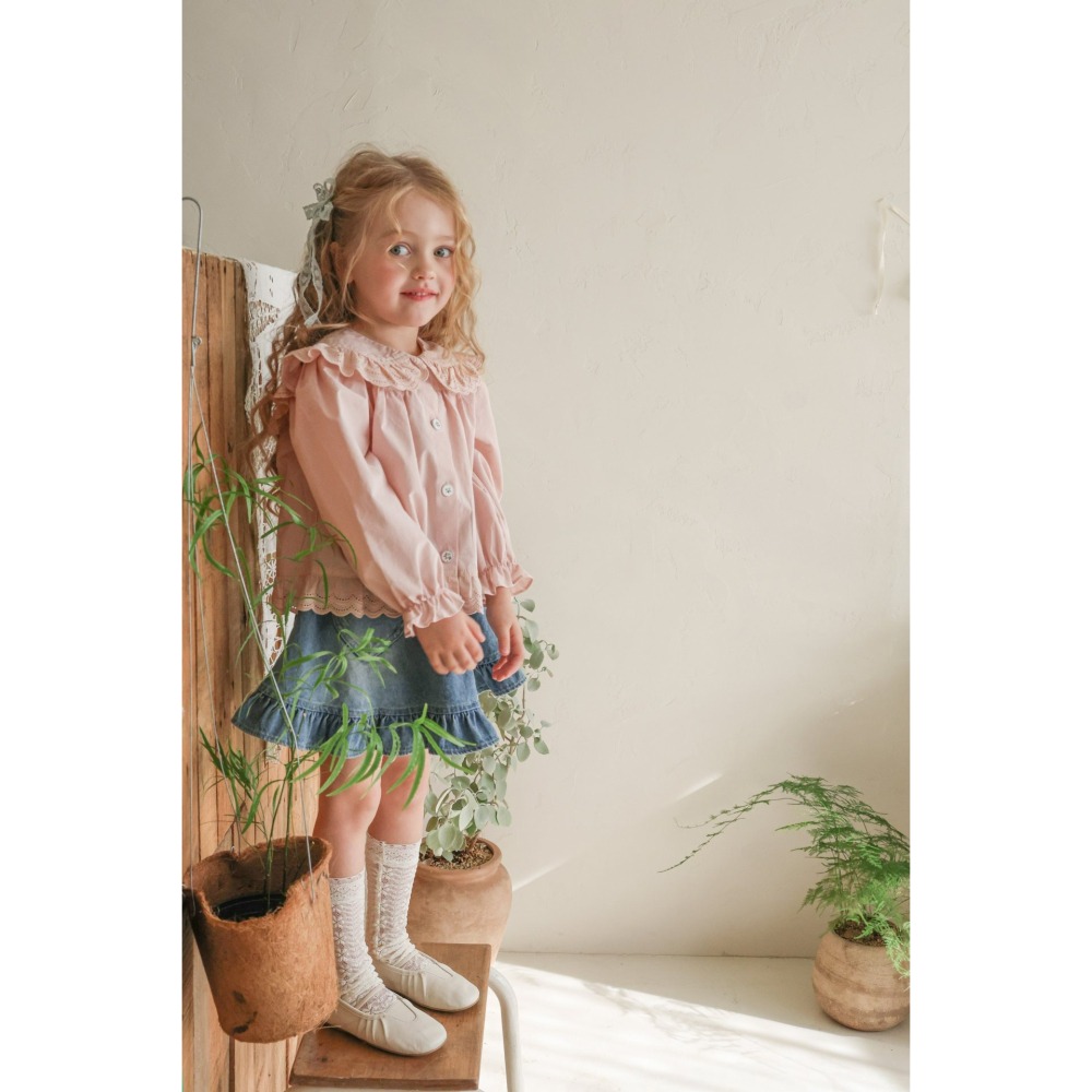 Flo 裙子 플로 조아데님스커트-細節圖5