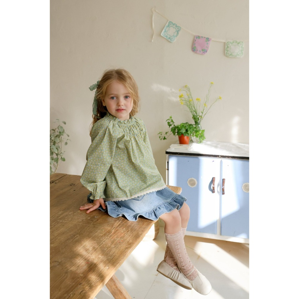 Flo 裙子 플로 조아데님스커트-細節圖8