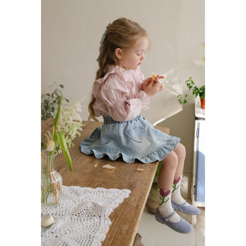 Flo 裙子 플로 조아데님스커트-細節圖9