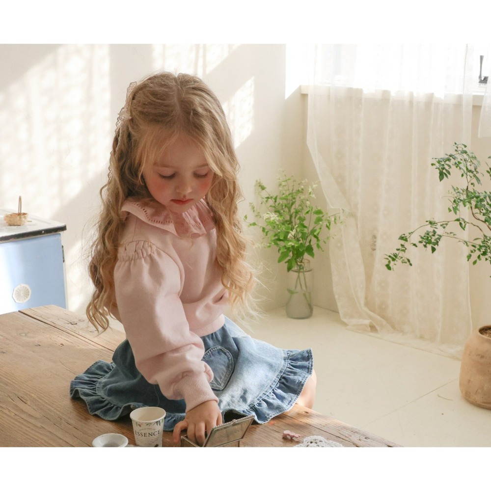 Flo 上衣 플로 러플맨투맨-細節圖2