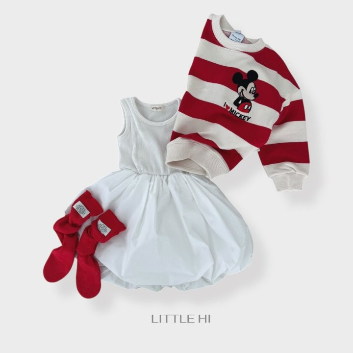 LITTLE HI 上衣 리틀하이 단가라자수미키맨투맨-細節圖8